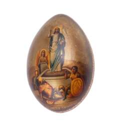 Большое пасхальное яйцо с изображением Вознесения и Храма Хр. Спасителя