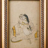 ASIATIKA EROTISCHE DARSTELLUNG Wohl Indien, 19. Jahrhundert - Foto 2