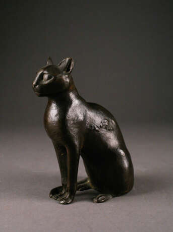 SKULPTUREN Bastet-Katze Nachguss des ägyptischen Vorbildes - фото 1
