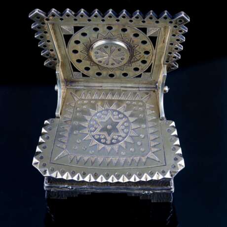 Серебряная солонка в виде стула. И.Сазиков - фото 7