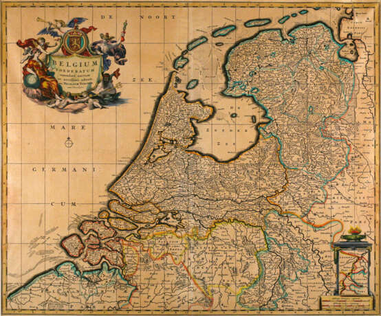 GRAFIK Landkarte Belgien - Foto 1