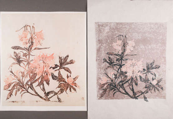 MODERNE GRAFIK Konvolut ''Rhododendron'' - photo 1