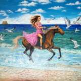 “Flying on the waves” Canvas Oil paint Realist Everyday life 2020 - photo 1