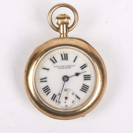 Золотые карманные часы "West End Watch Co" - фото 2