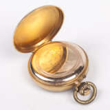 Золотые женские карманные часы с эмалью - фото 5