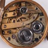Золотые женские карманные часы с эмалью - фото 9