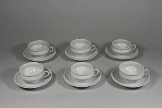 6 Teetassen mit Untertassen - фото 1