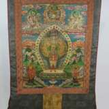 Thangka des elfköpfigen und tausendarmigen Avalokiteshvara - Foto 1