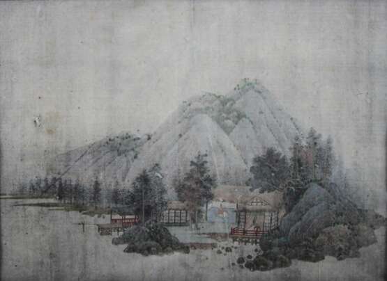 Zwei chinesische Landschaftsmalereien - Foto 2