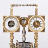Кабинетные часы Тиффани с компасом и барометром - фото 7