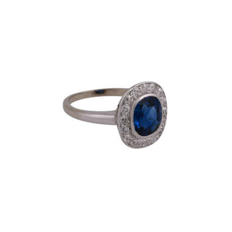 Ring mit feinem blauem Saphir von 1,8 ct, - фото 2