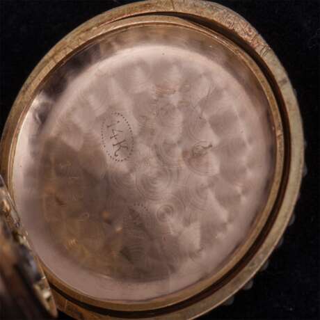 Женские "Madelon" золотые карманные часы - photo 9