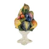 Dekorativer Obstkorb aus Keramik, - Foto 4