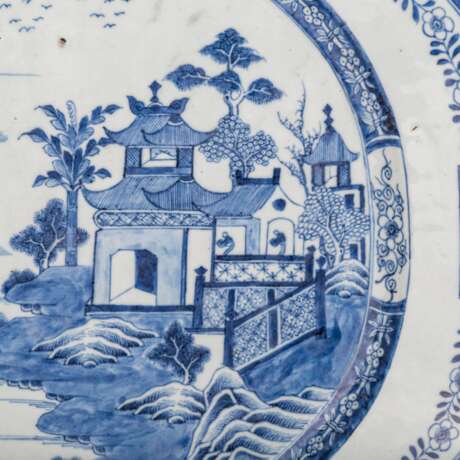 Zwei blau-weisse Platten. CHINA, Guangxu-Periode (1874-1908). - фото 4