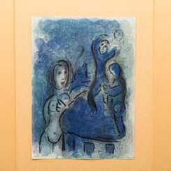 CHAGALL, MARC (1887-1985), "Figürliche Komposition mit weiblichem Akt",