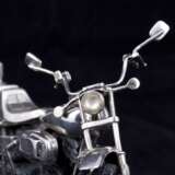 Серебряная модель мотоцикла- чоппер. Medusa Ora - photo 4