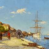 Dupart, Albert Ferdinand. Segelschiff in der Lagune vor Venedig - photo 2
