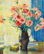 Anna Gasteiger (1877-1954). Nelken in einer Vase