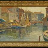 Mercker, Erich. Marktstände am Kanal in Chioggia - Foto 4