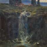 Rabe, Фридрих Макс. Italienische Landschaft mit Zypressen und Wasserfall - фото 1