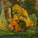 Voltz, Вильгельм. Herbstlicher Baum vor Felswand - фото 1