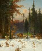 Conrad Wimmer. Fuhrwerk im Winterwald
