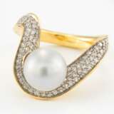 Perl-Diamant-Ring - photo 1