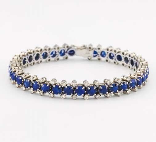 Saphir-Diamant-Armband - Foto 1