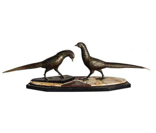 “The sculpture  Pheasants Paris Art Deco” - photo 1