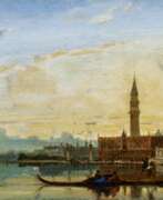 Henri Duvieux (1855-1920). Bacino San Marco mit Blick auf den Dogenpalast