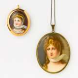 Allemagne. 2 Medaillons mit dem Portrait von Königin Luise von Preußen - photo 1