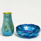 Vase und Schale mit irisierendem Dekor - photo 1
