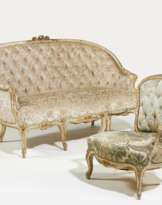 Rokoko Sofa und Armlehnsessel