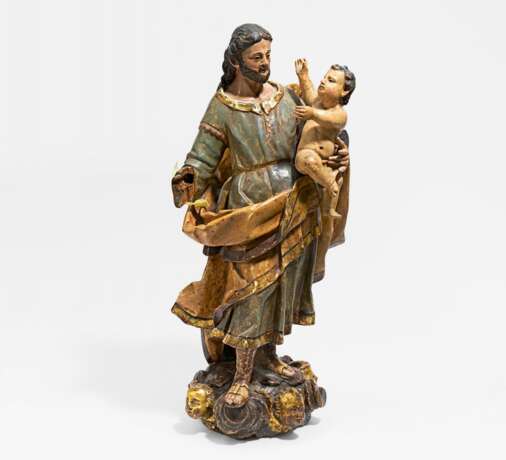 Südeuropa. Heiliger Josef mit Christuskind - Foto 1