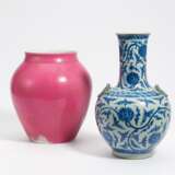 Bauchige Vase mit Lotos - Foto 1