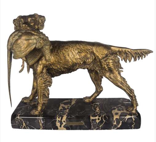 “The sculpture Spaniel with pheasant” - photo 1