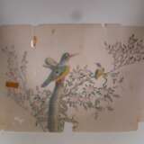 Drei Malereien mit Vogelpaaren auf Zweigen - photo 5