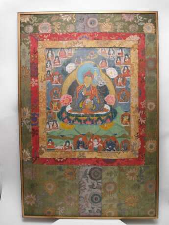 Zwei Thangka von Padmasambhava und dem Leben des Buddha - photo 2