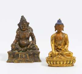 Sitzender Shakyamuni und Gelber Jambhala