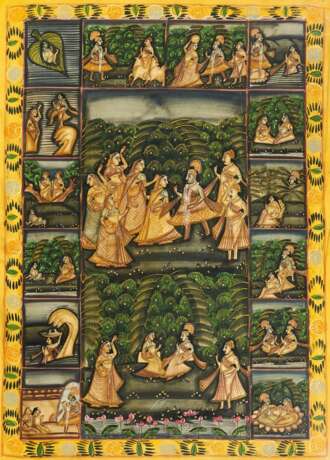 Malerei mit Krishna Legenden - photo 1