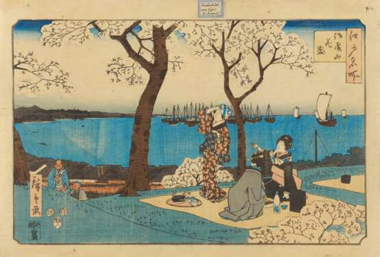 Utagawa, Hiroshige I.. 7 Holzschnitte mit berühmten Ansichten von Edo - photo 3