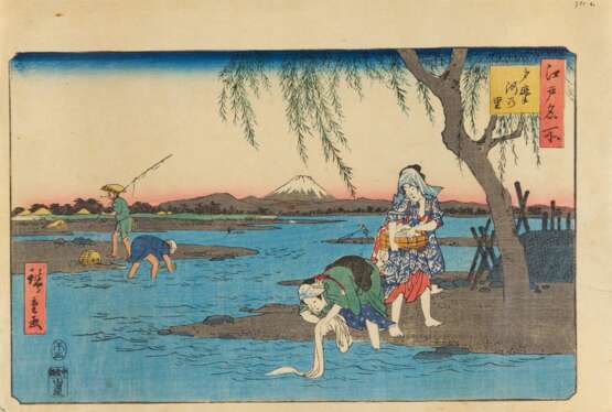 Утагава, Хиросигэ И.. 7 Holzschnitte mit berühmten Ansichten von Edo - фото 7