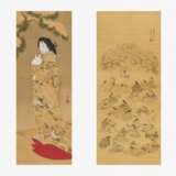 Hundert Okame und Oiran mit Schneehase - фото 1