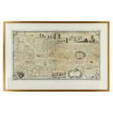 Großformatige Kupferstichkarte der Stadt Pontefract, GB 19. Jahrhundert. - - Foto 1