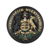 Rundes massives Wappenschild "KOENIGREICH WUERTTEMBERG", - photo 1