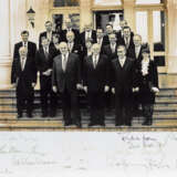 Fotografie mit Autographen der Bundesregierung, 20. Jahrhundert. - - Foto 2