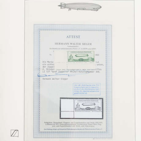 Motive Zeppelin - Schöne Motivsammlung Zeppelin in 2 Vordruckalben. - photo 6