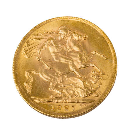 Südafrika/GOLD - 1 Sovereign 1927 SA, Georg V., - Foto 3