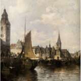 “The painting view of a Harbor in Amsterdam” - photo 2