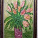 “Tulips in a vase(2)” Oil paint Romanticism Still life ДЕКАБРЬ 2019 - photo 2